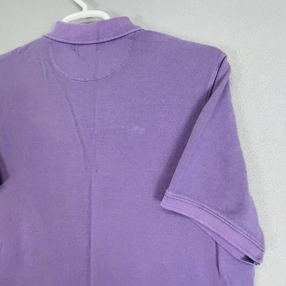 J Crew Oarsman Mens Classic Pique Polo Shirt Purple Large Tall BZ310